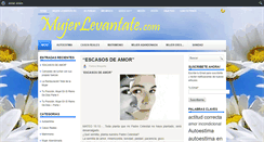 Desktop Screenshot of mujerlevantate.com