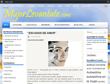 Tablet Screenshot of mujerlevantate.com